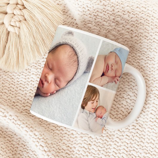 Baby Boy Custom Foto Collage Kaffeetasse
