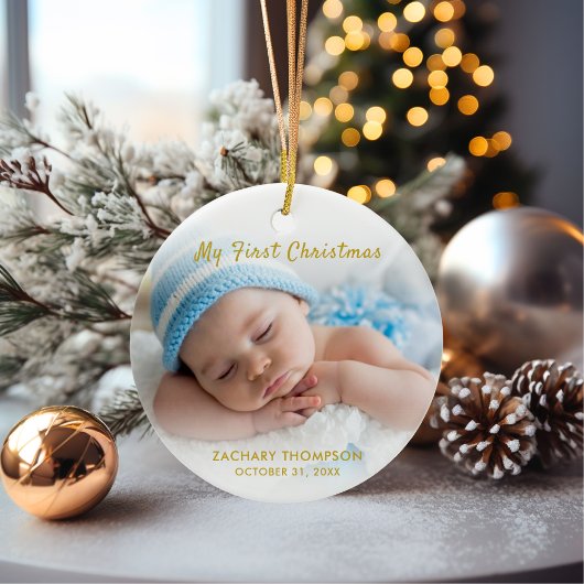 Baby Boy Custom mein erstes Weihnachtsgeschenk Keramik Ornament
