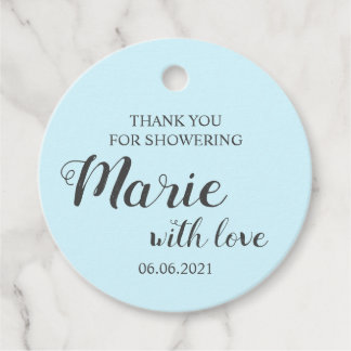 Baby Boy danke Ihnen für die Dusche der Babydusche Geschenkanhänger