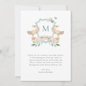 Baby Boy Danky Card Dankeskarte (Vorderseite)