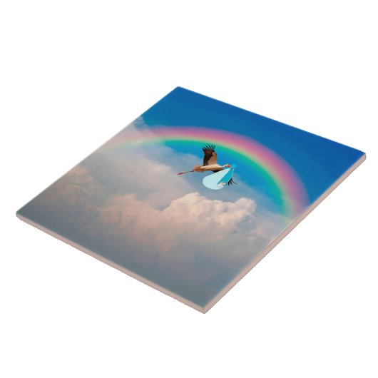 Baby Boy Delivery Keramik Tile Fliese (Seite)