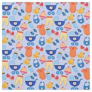 Baby Boy Design auf Blue Stoff