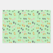 Baby Boy Dinosaurier Personalisiert Name & Alter G Geschenkpapier Set (Vorderseite 3)