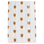 Baby Boy Dog Maroon Babydusche Mittlere Geschenktüte (Rückseite)