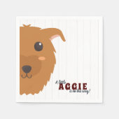 Baby Boy Dog Maroon Babydusche Serviette (Vorderseite)