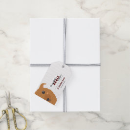 Baby Boy Dog Maroon Geschenkanhänger