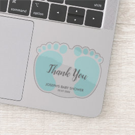 Baby Boy Dusche Gastgeschenk Vielen Dank Aufkleber
