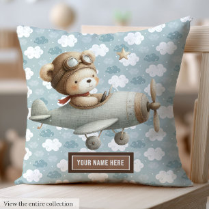Baby Boy Dusche Geschenk Idee Teddy Bären Pilot Ki Kissen