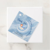 Baby Boy Dusche laden Mondlicht Sterne Wasserfarbe Geschenkanhänger (Beispiel)