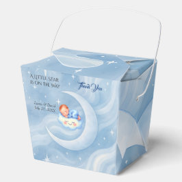 Baby Boy Dusche laden Mondlicht Sterne Wasserfarbe Geschenkschachtel
