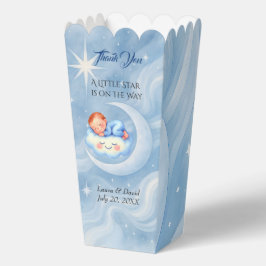 Baby Boy Dusche laden Mondlicht Sterne Wasserfarbe Geschenkschachtel