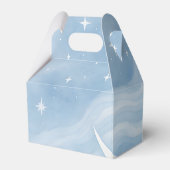 Baby Boy Dusche laden Mondlicht Sterne Wasserfarbe Geschenkschachtel (Rückseite)