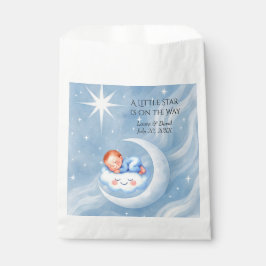 Baby Boy Dusche laden Mondlicht Sterne Wasserfarbe Geschenktütchen