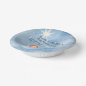 Baby Boy Dusche laden Mondlicht Sterne Wasserfarbe Pappteller (Gewinkelt)