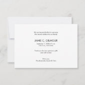 Baby Boy Dusche Niedlich Custom Modern Dankeskarte (Rückseite)