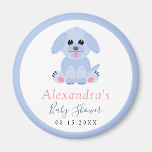 Baby Boy Dusche Personalisiert Puppy Blue