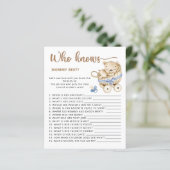 Baby Boy Dusche Schätzung wie viele Teddy Bären (Stehend Vorderseite)