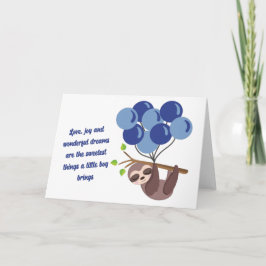 Baby Boy Duschkarte Karte