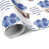 Baby Boy Duschwrapping Paper Geschenkpapier (Rolleneckpunkt)