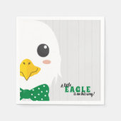 Baby Boy Eagle Green Baby Dusche Napkins Serviette (Vorderseite)