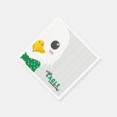 Baby Boy Eagle Green Baby Dusche Napkins Serviette (Ecke)