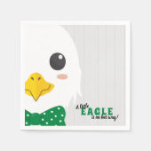 Baby Boy Eagle Green Baby Dusche Napkins Serviette (Vorderseite)