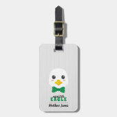 Baby Boy Eagle Green Bag Tag Gepäckanhänger (Vorderseite vertikal)