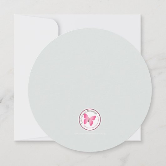 Baby Boy Einladung (Rückseite)