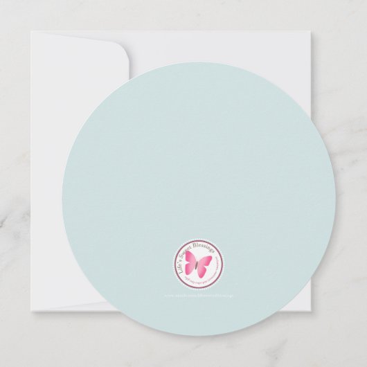 Baby Boy Einladung (Rückseite)