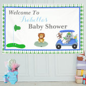 Baby Boy Elephant & Affendusche Banner