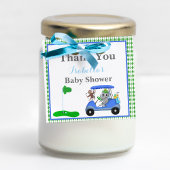 Baby Boy Elephant & Affendusche Geschenkanhänger