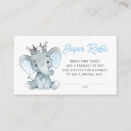 Baby Boy Elephant Diaper Raffekarte Begleitkarte