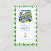 Baby Boy Elephant & Monkey Dusche Golf T-Shirt Rat Begleitkarte (Vorderseite)