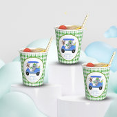 Baby Boy Elephant & Monkey Golf Dusche Pappbecher