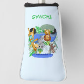 Baby Boy Elephant & Monkey Golf Headcover (Rotieren 90)