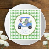 Baby Boy Elephant & Monkey Golf Serviette