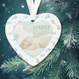 Baby Boy Elephants Fotovorlage Ornament