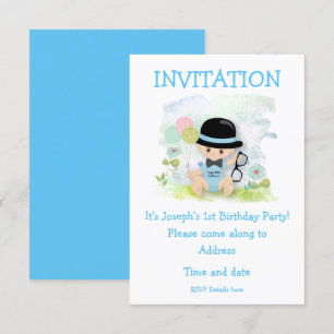 Baby Boy Erste Geburtstagsparty Einladung