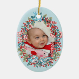 Baby Boy Erste Weihnachtsfeier 1. Niedliche Pastel Keramik Ornament