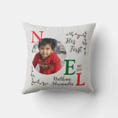 Baby Boy Erste Weihnachtsfeier Erstes Weihnachten Kissen (Rückseite)