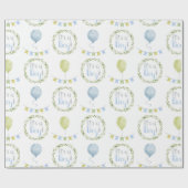 Baby Boy Es ist ein Boy Shower Wrapping Paper Geschenkpapier (Flach)