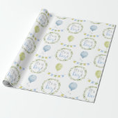 Baby Boy Es ist ein Boy Shower Wrapping Paper Geschenkpapier (Ungerollt)