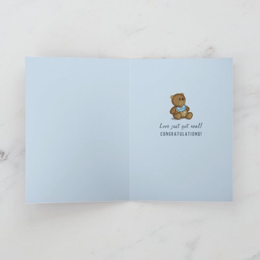 Baby Boy Feet auf Blanket Karte (Innenseite)