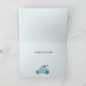Baby Boy Fiat 500 Glückwunsch Karte (Innenseite)