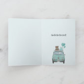 Baby Boy Fiat 500 Holländische Glückwünsche Karte (Innenseite)