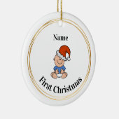 Baby Boy First Christmas Ornament (Rechts)