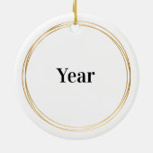 Baby Boy First Christmas Ornament (Hinten)