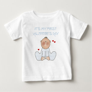 Baby Boy First Valentine's Day Baby T-shirt