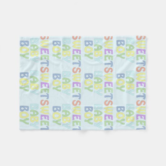 Baby Boy Fleece Blanket (Vorderseite (Horizontal))