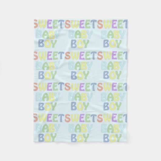 Baby Boy Fleece Blanket (Vorderseite)